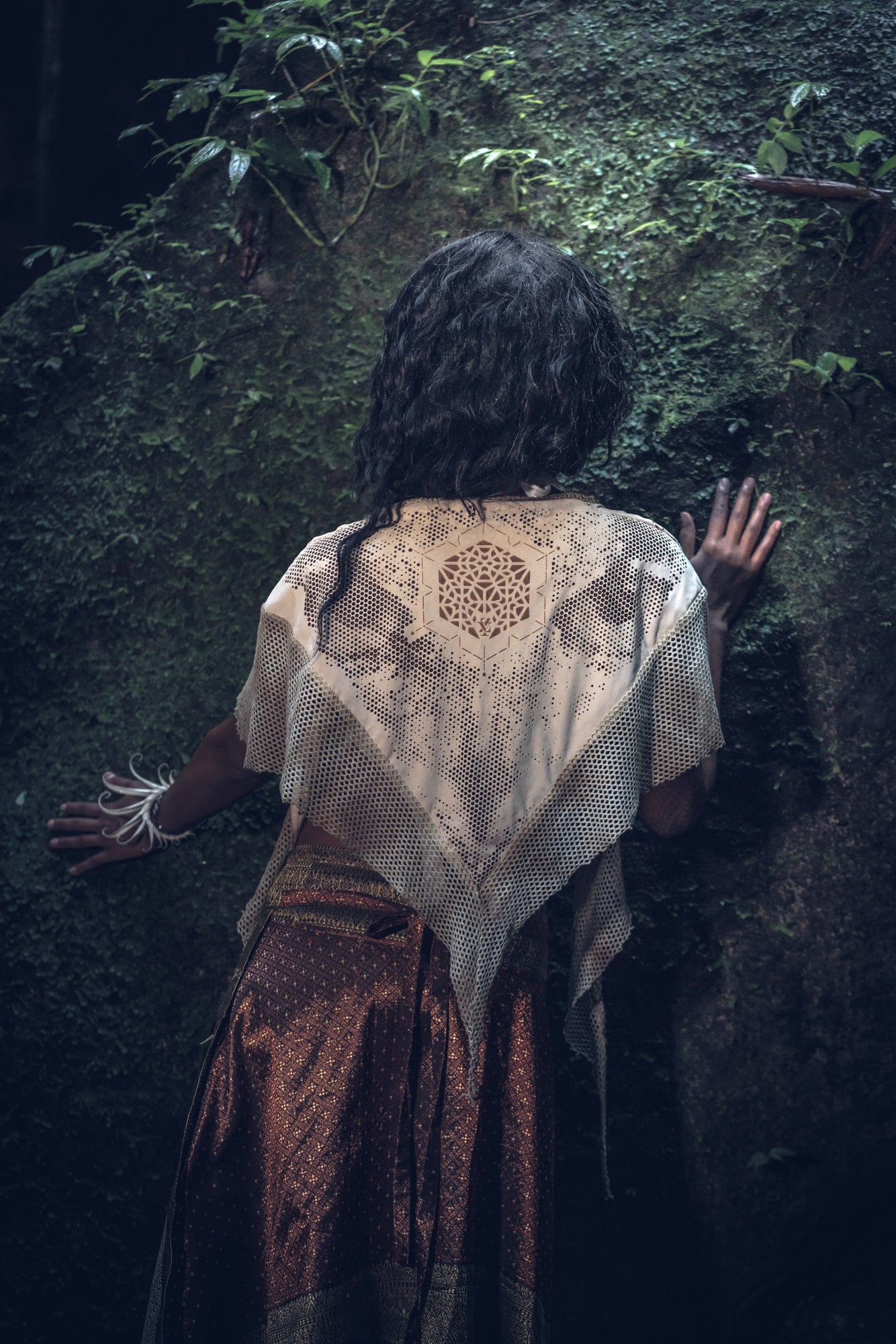 Cosmic Owl Shawl- Laser Cut Sacred Geometry