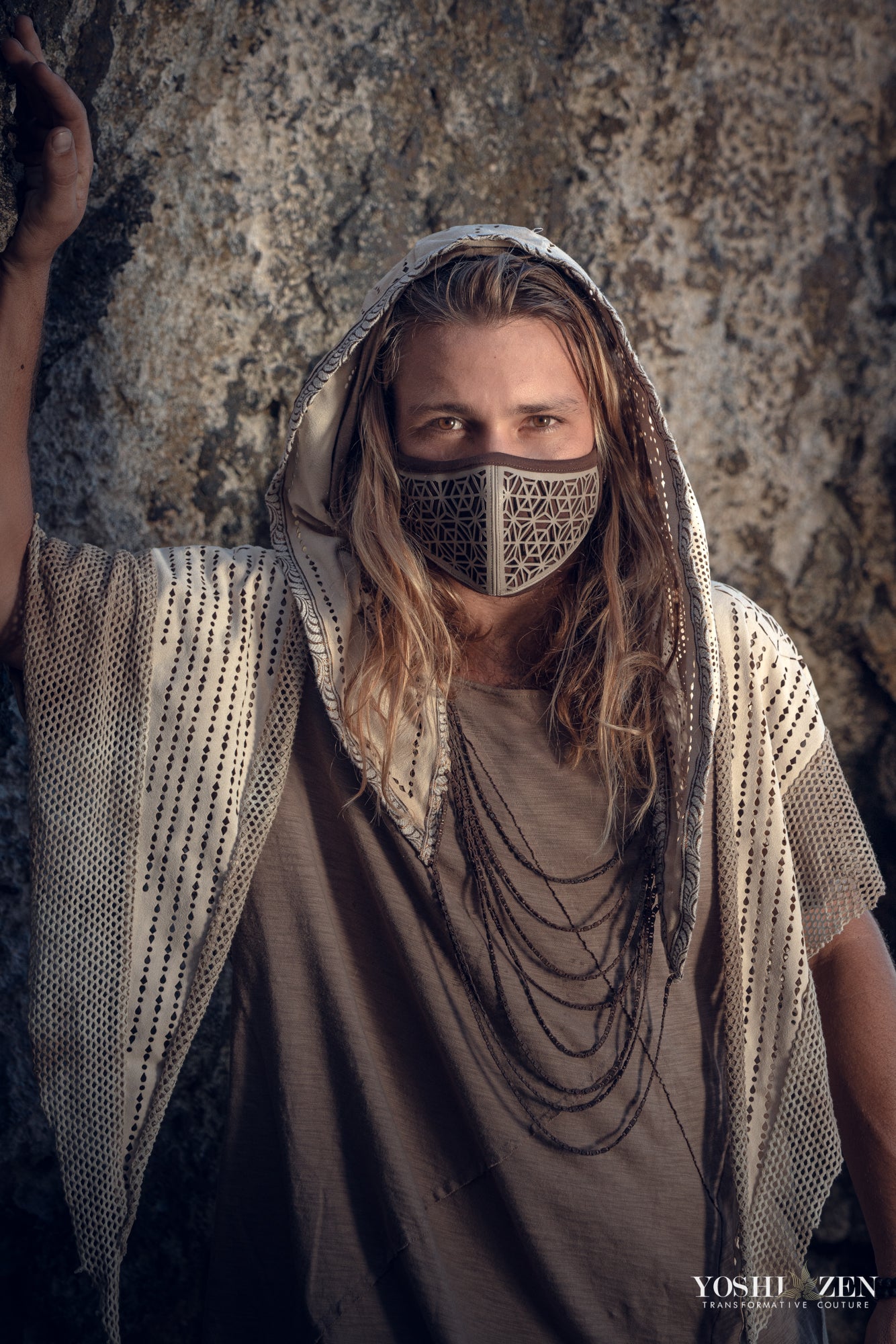 Cosmic Owl Shawl- Laser Cut Sacred Geometry