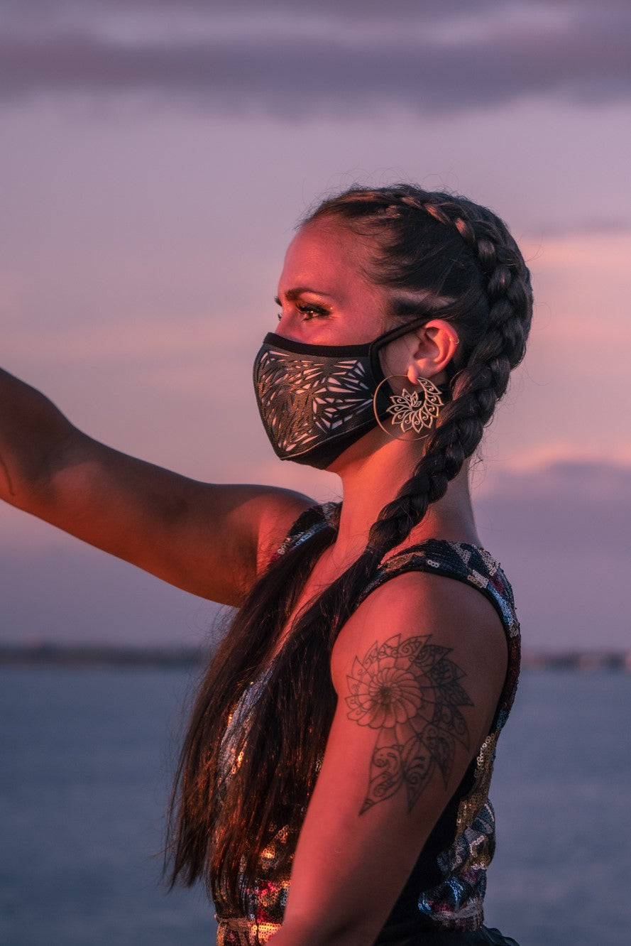 Galactic Glass Cactus Leather Mask