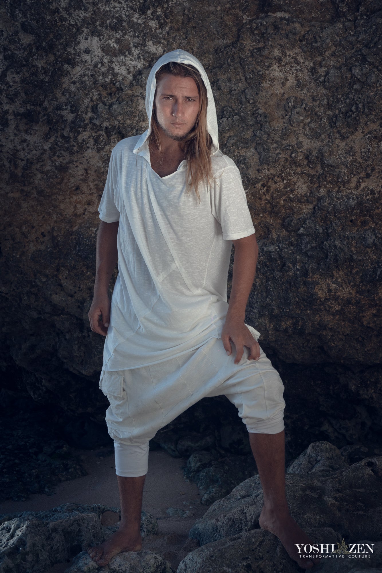 Hooded Jedi T-Shirt (White)