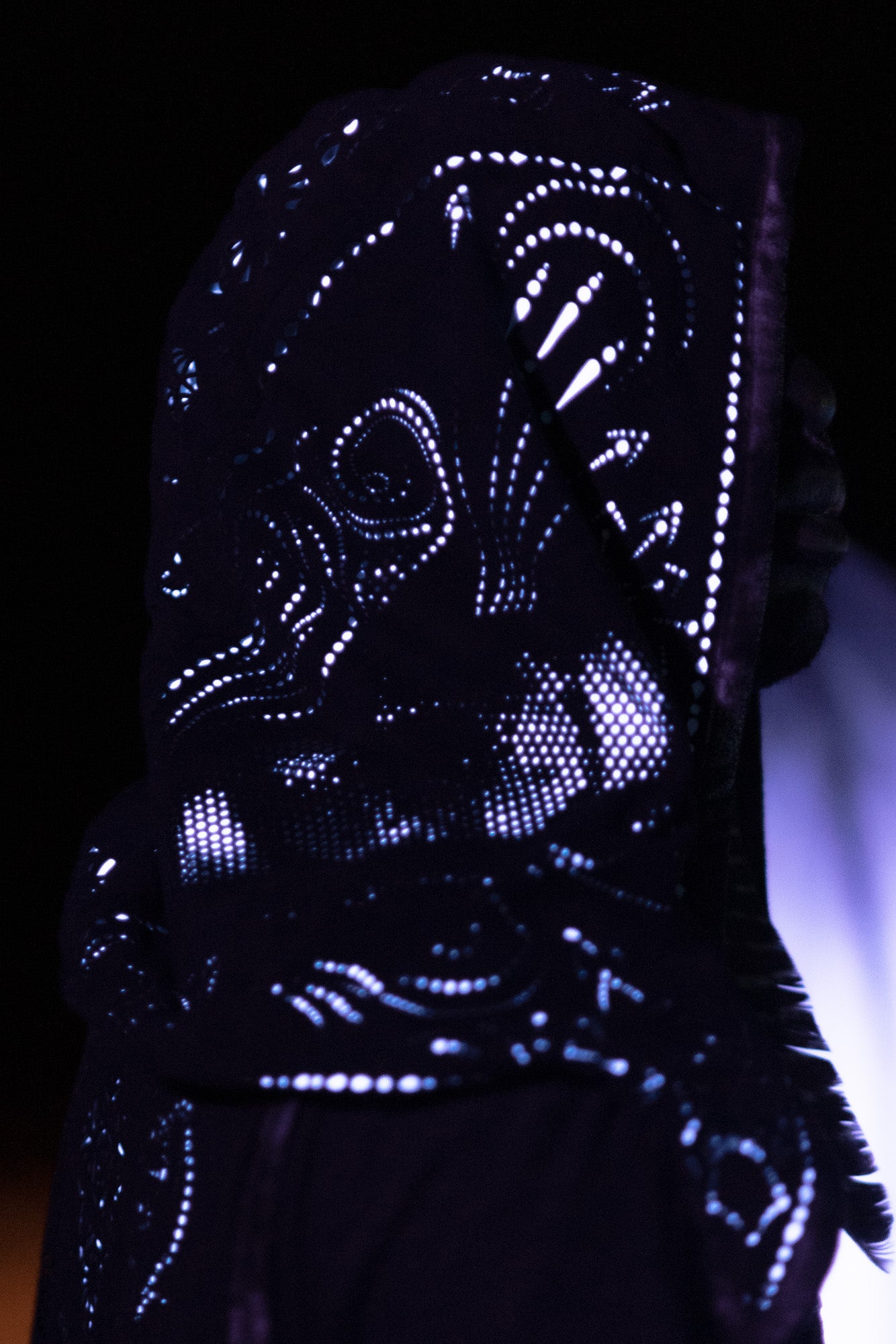 Yin Yang Chain Hood- Laser Cut Sacred Geometry