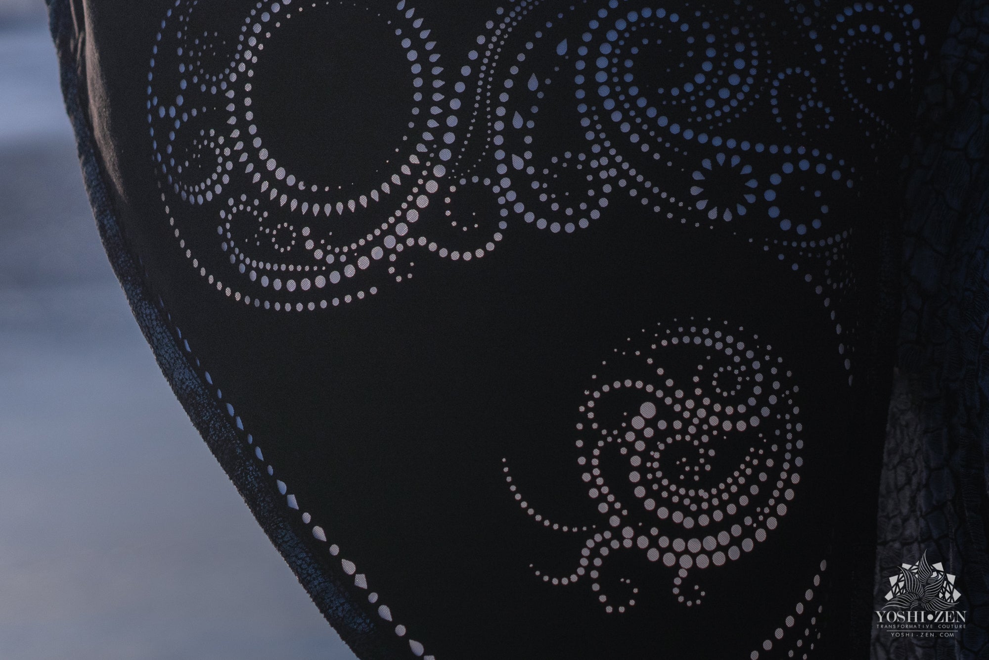 Yin Yang Chain Hood- Laser Cut Sacred Geometry