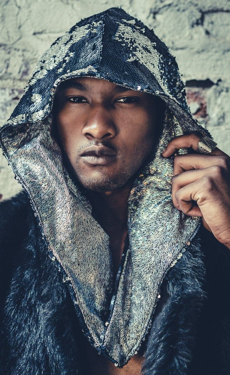 Custom Reversible Sequin Hood (Multiple Colors)