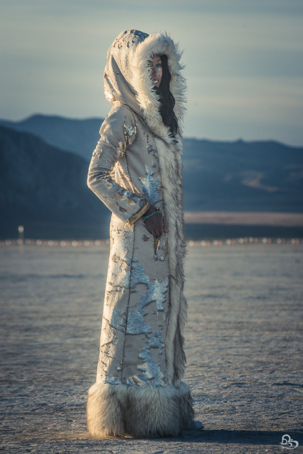 Sequin Faux Fur Diva Coat  (Multiple Colors)