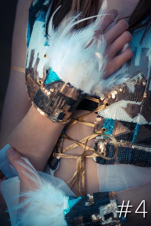 Tribal Feather Wrist Cuffs (Multiple Colors)