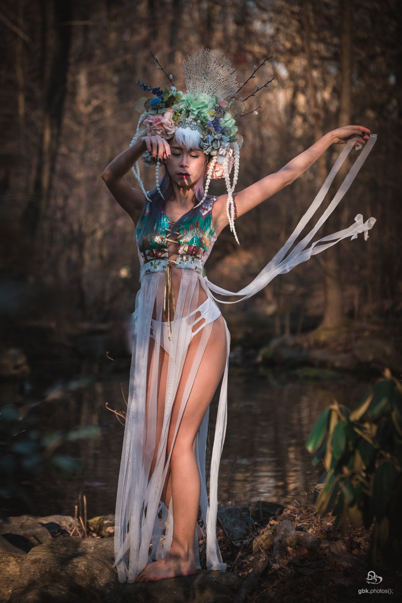 Kwan Yin Fringe Top