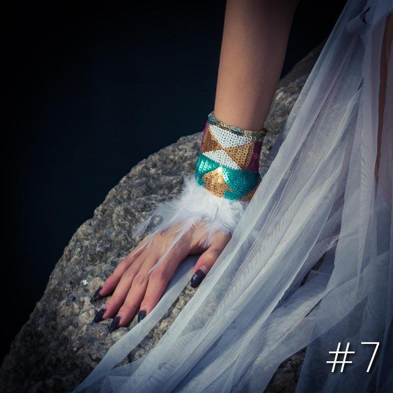 Tribal Feather Wrist Cuffs (Multiple Colors)