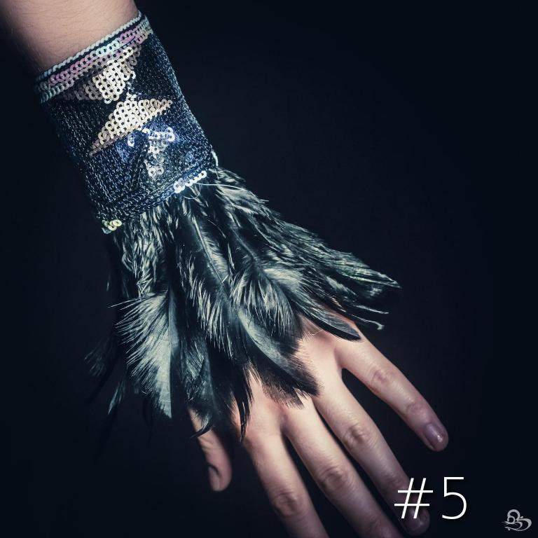 Tribal Feather Wrist Cuffs (Multiple Colors)