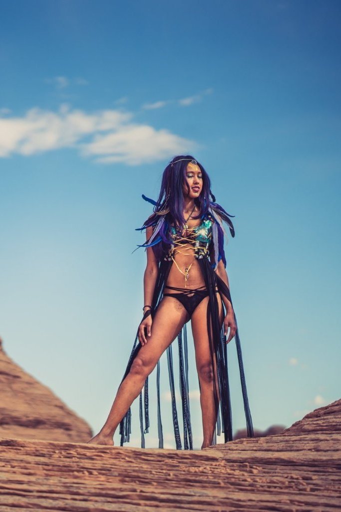 Asase Ya Earth Goddess Fringe Top