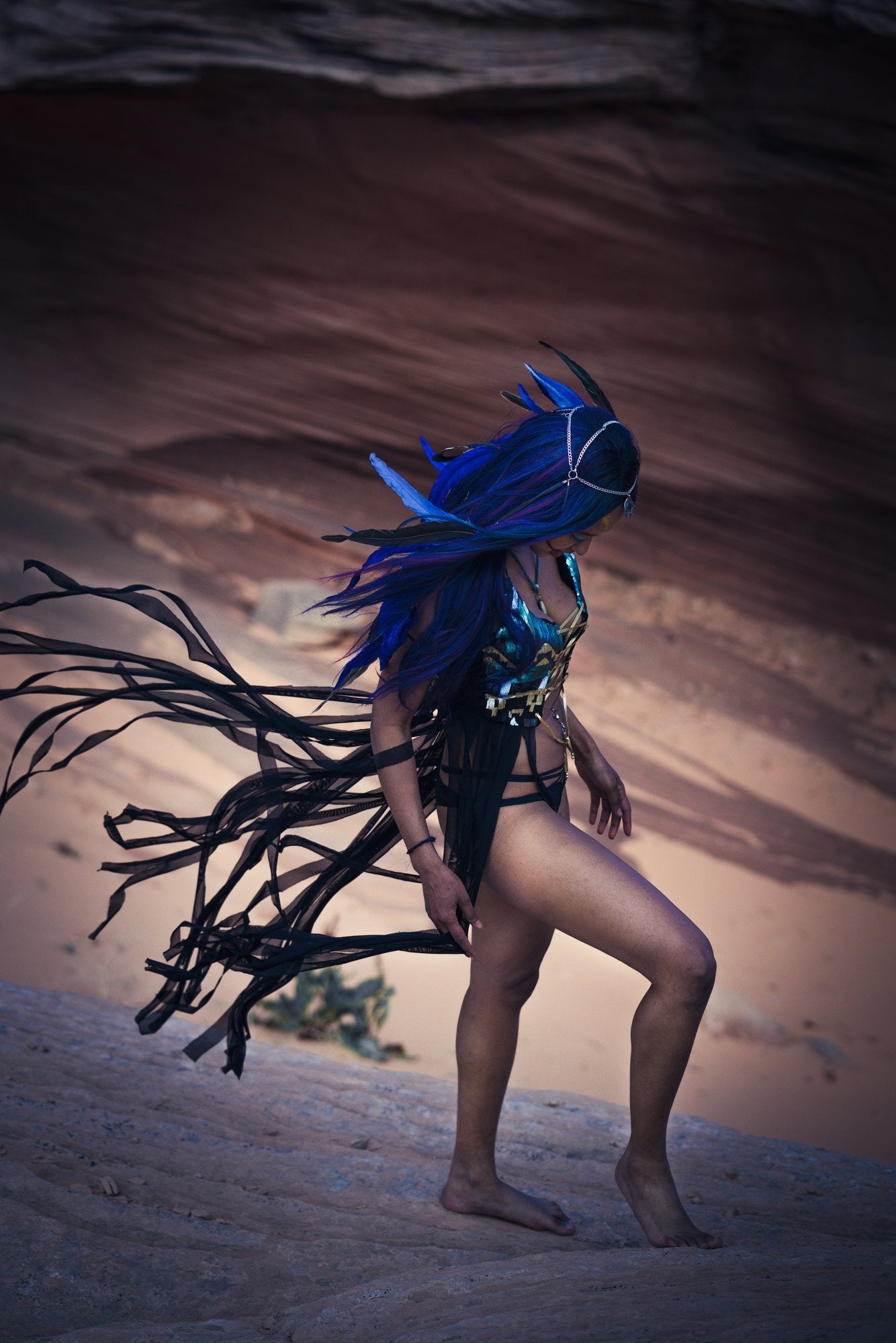 Asase Ya Earth Goddess Fringe Top