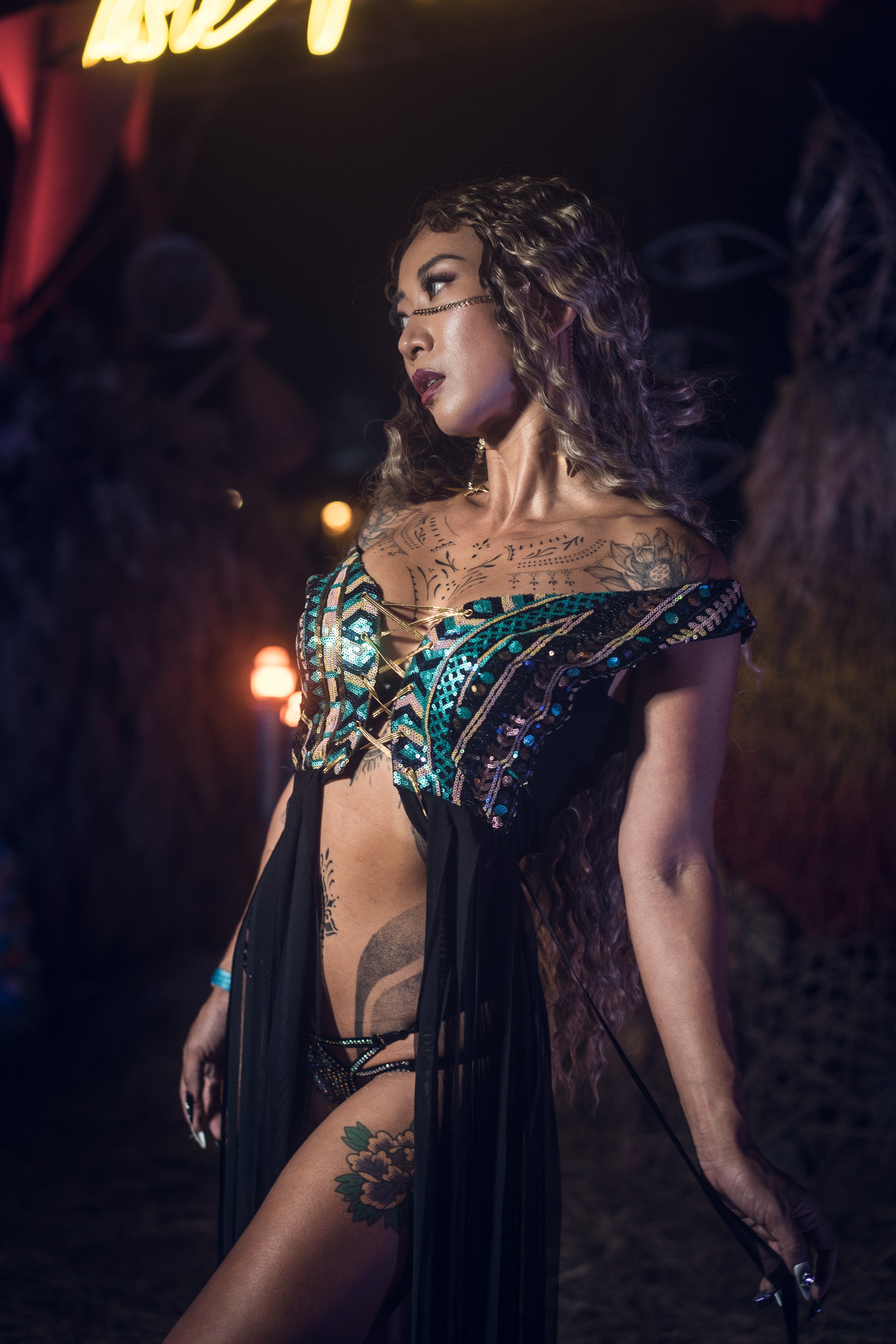 Yemanja Sequin Fringe Top