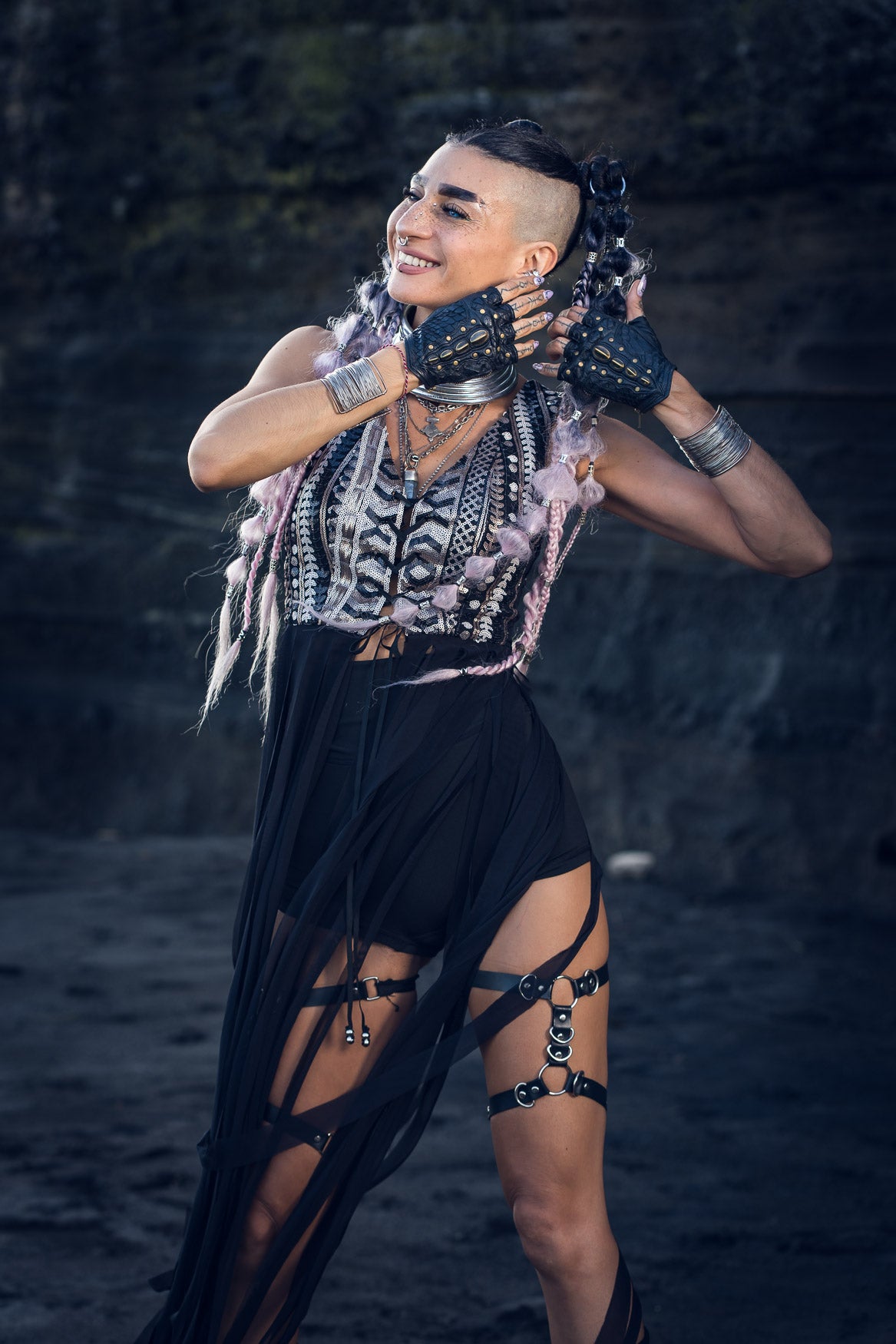 Nyx Sequin Fringe Top