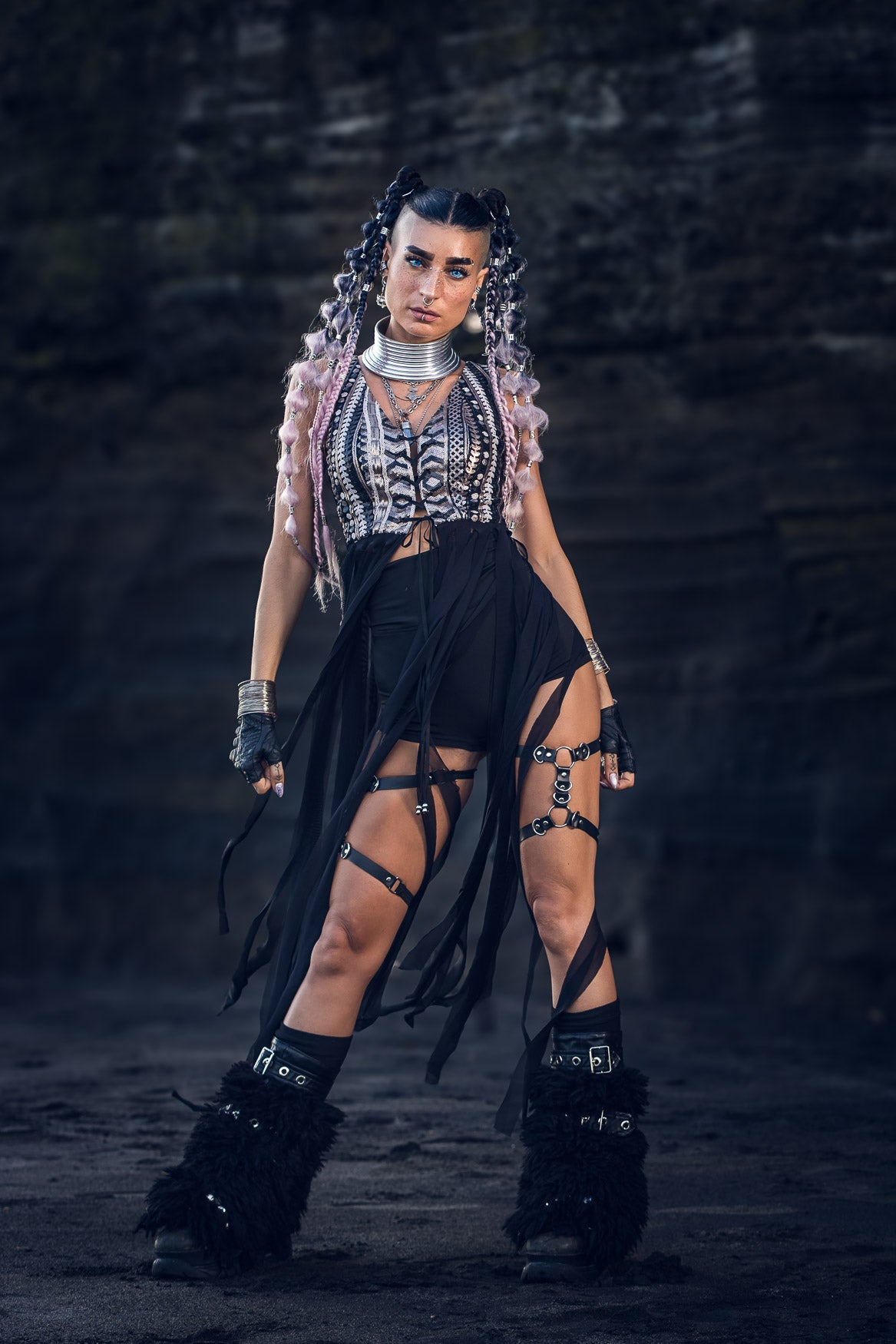 Nyx Sequin Fringe Top