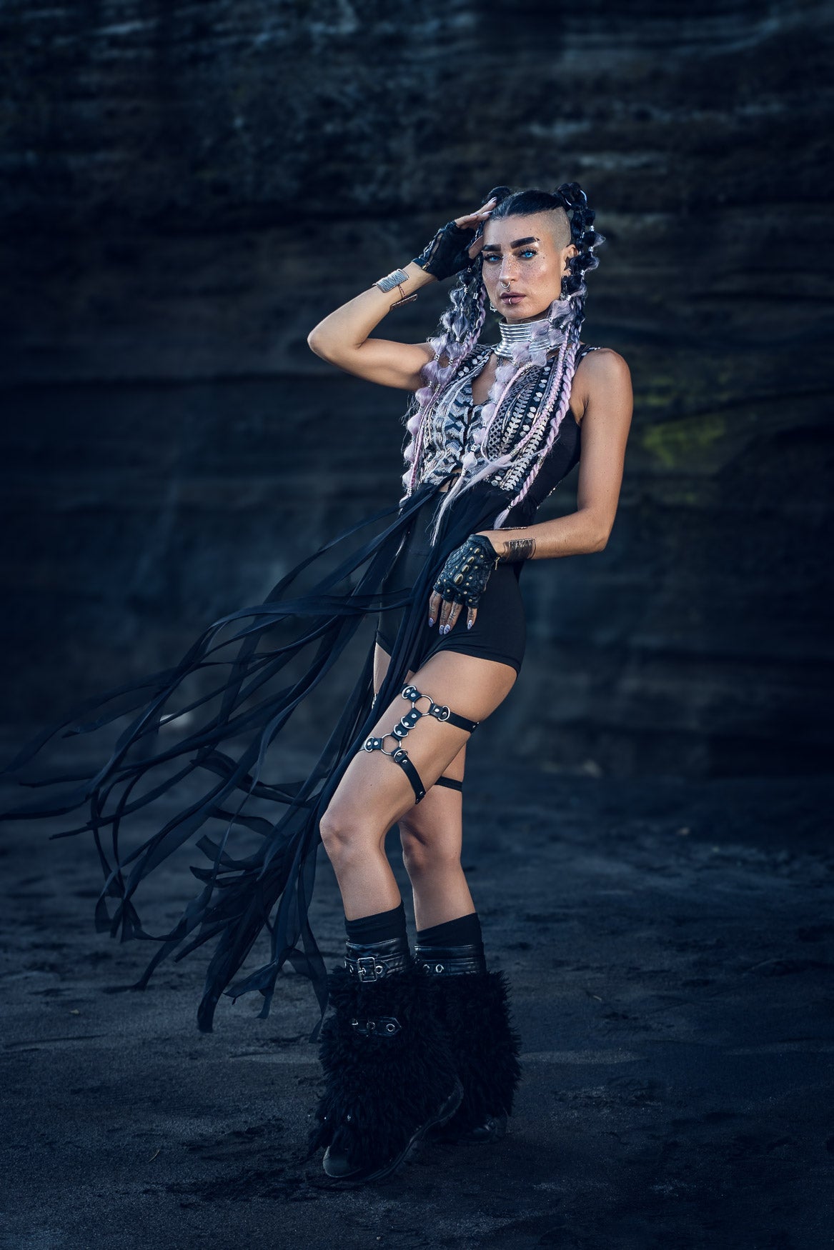 Nyx Sequin Fringe Top