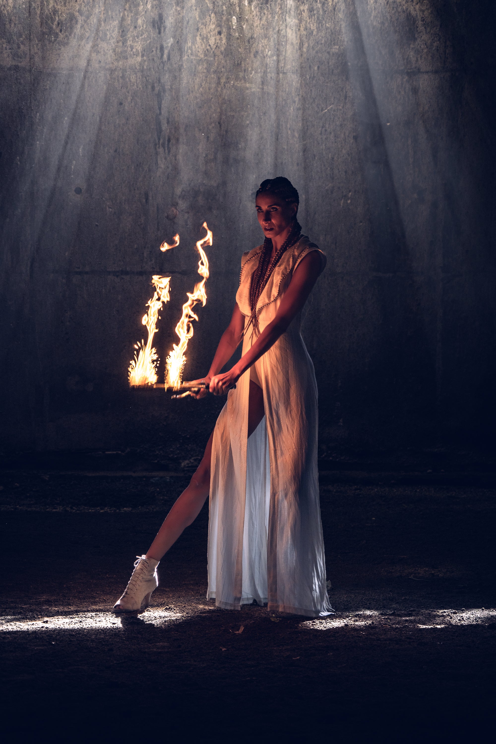 Galactic Goddess Robe (White/Gold)