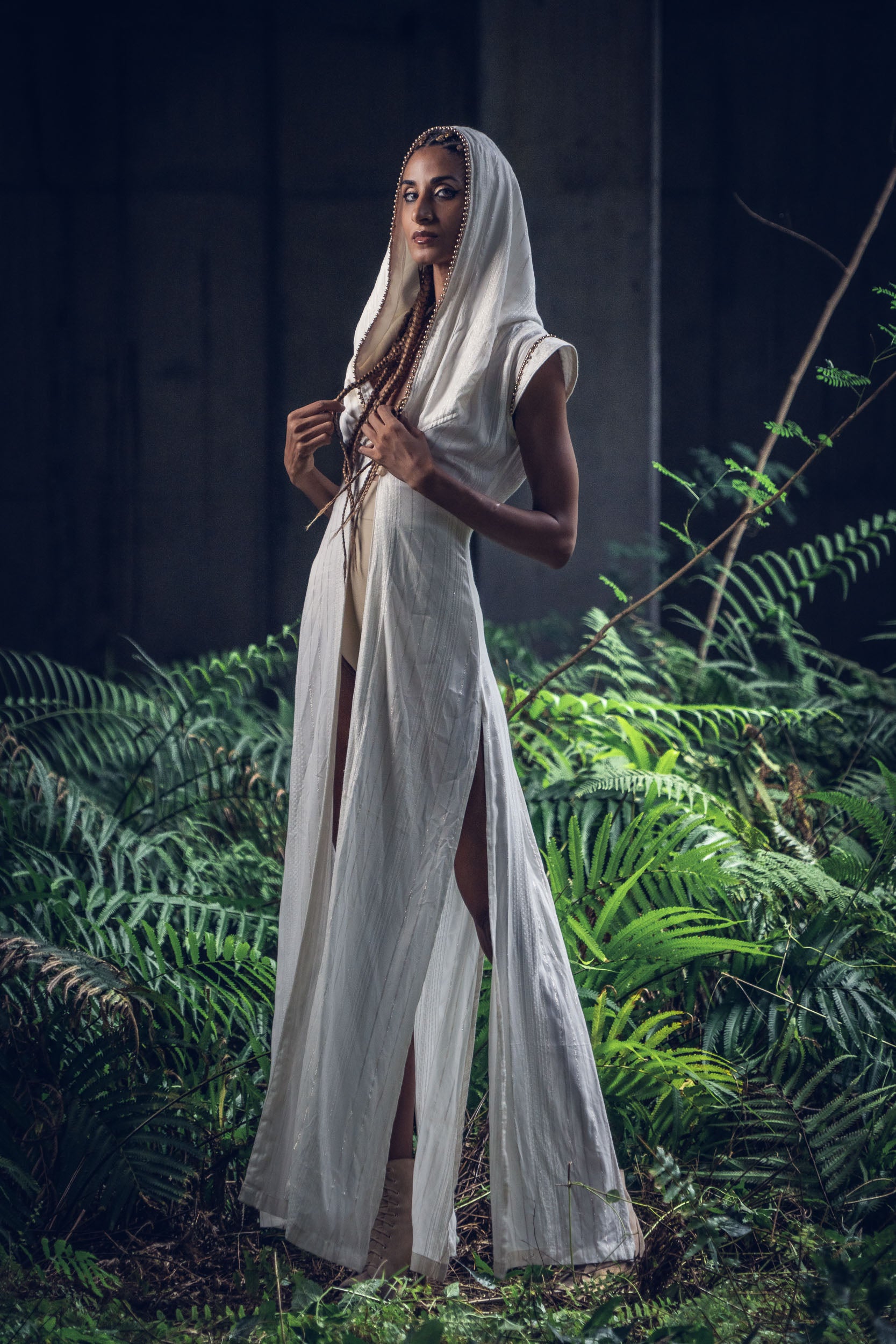 Galactic Goddess Robe (White/Gold)