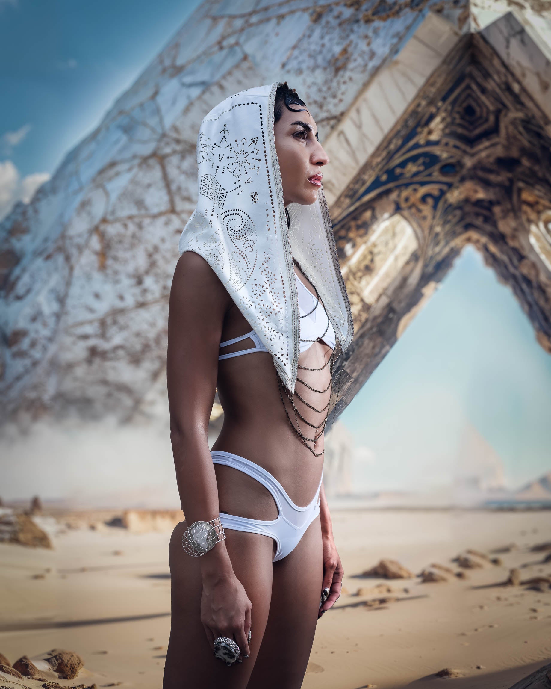 Lunara Laser Cut Chain Hood