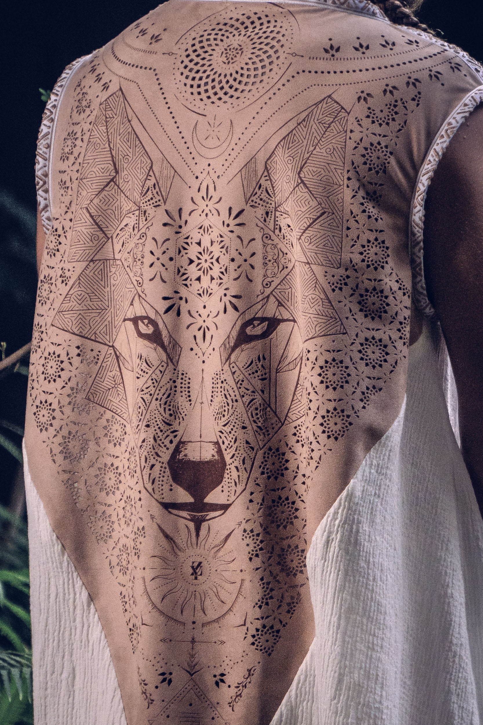Luna Wolf Laser Cut Vest
