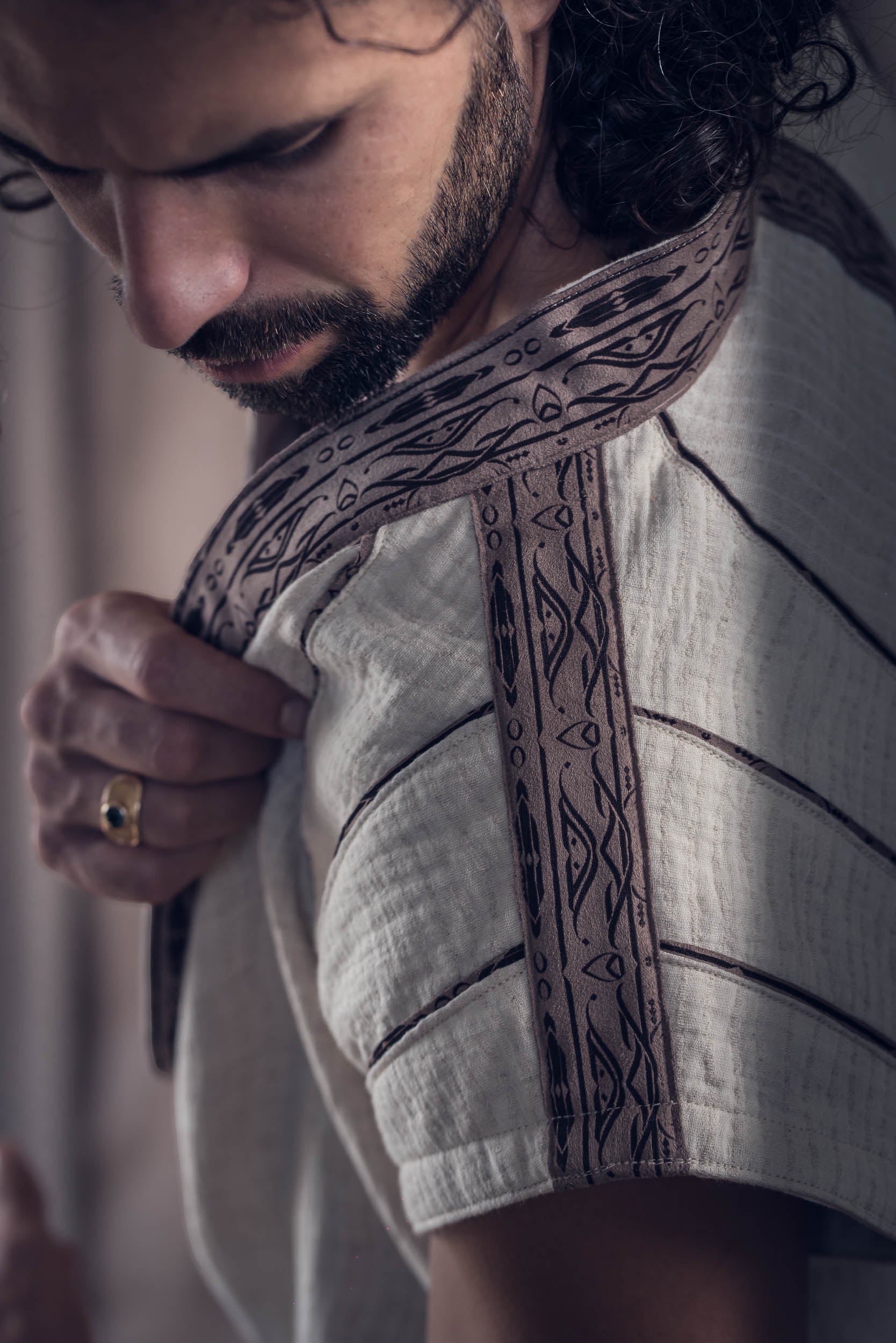 Zhenyao Kimono & Wrap Shirt (Sand)