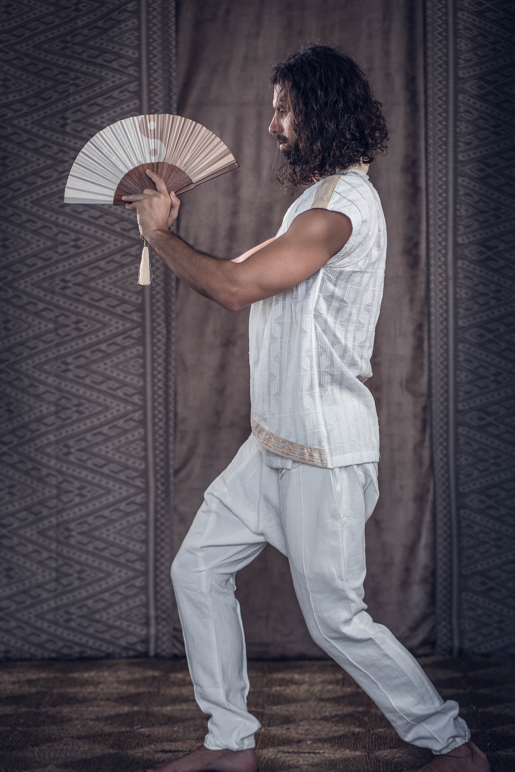 Zhenyao Wrap Shirt (White)