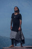 Load image into Gallery viewer, Samurai Wrap Skirt (Black/Silver)