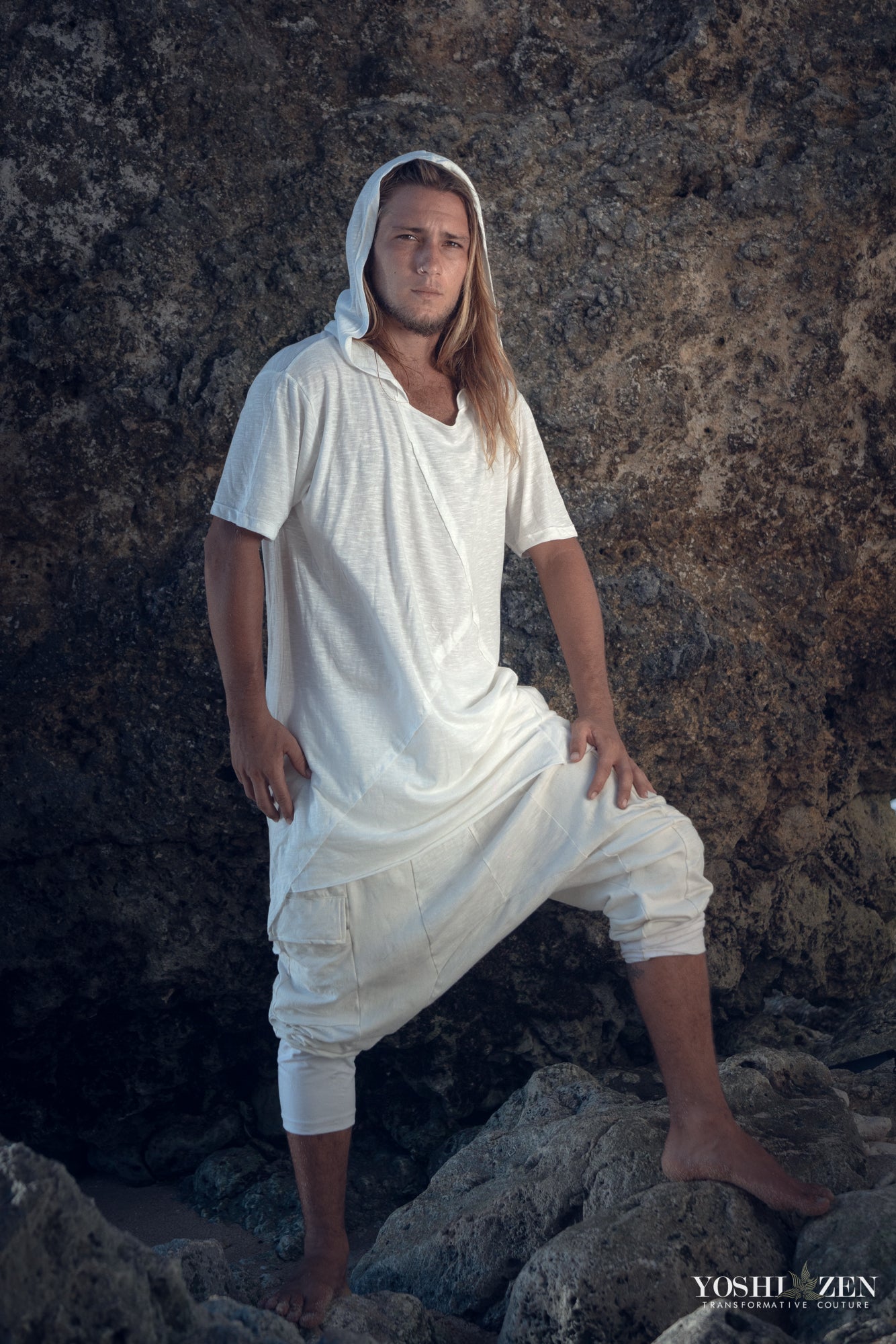 Hooded Jedi T-Shirt (White)