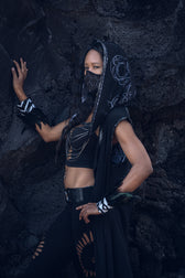 Yin Yang Chain Hood- Laser Cut Sacred Geometry
