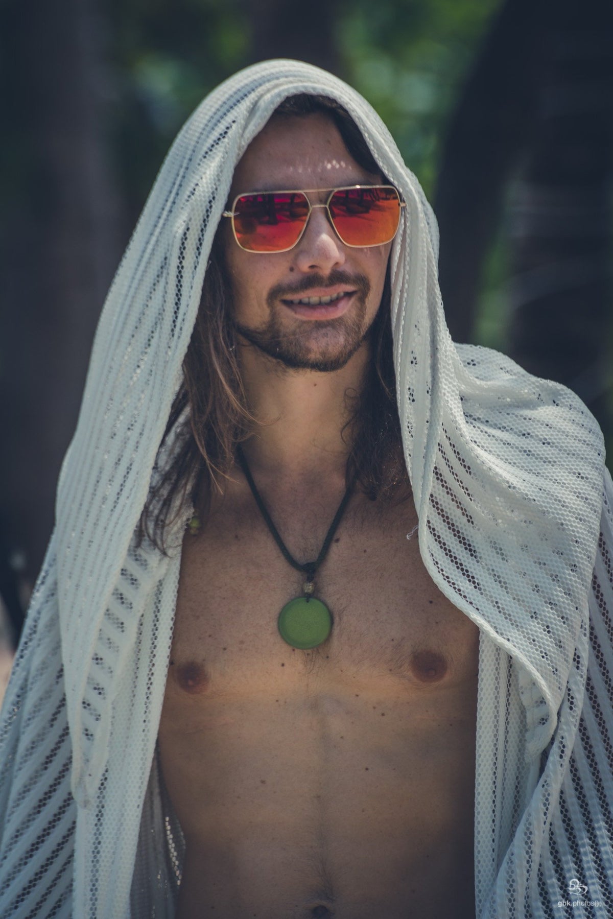 Men's Shaman Robe Intergalactic Druid Robe (White) | Shaman Ceremony Clothing