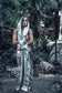 Goddess Robe (Rose Gold & White Sequins)